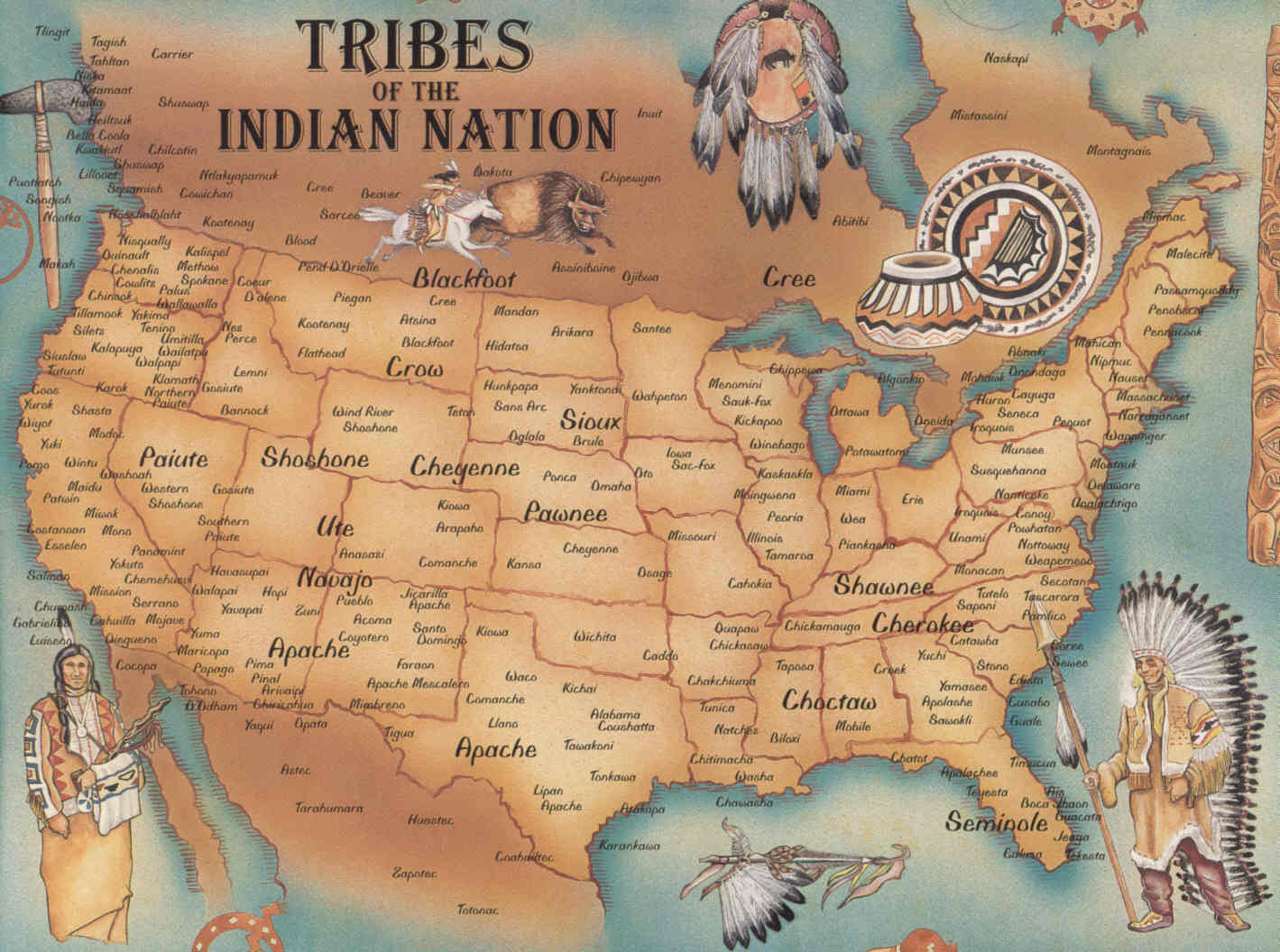 Resultado de imagen de tribus indias americanas